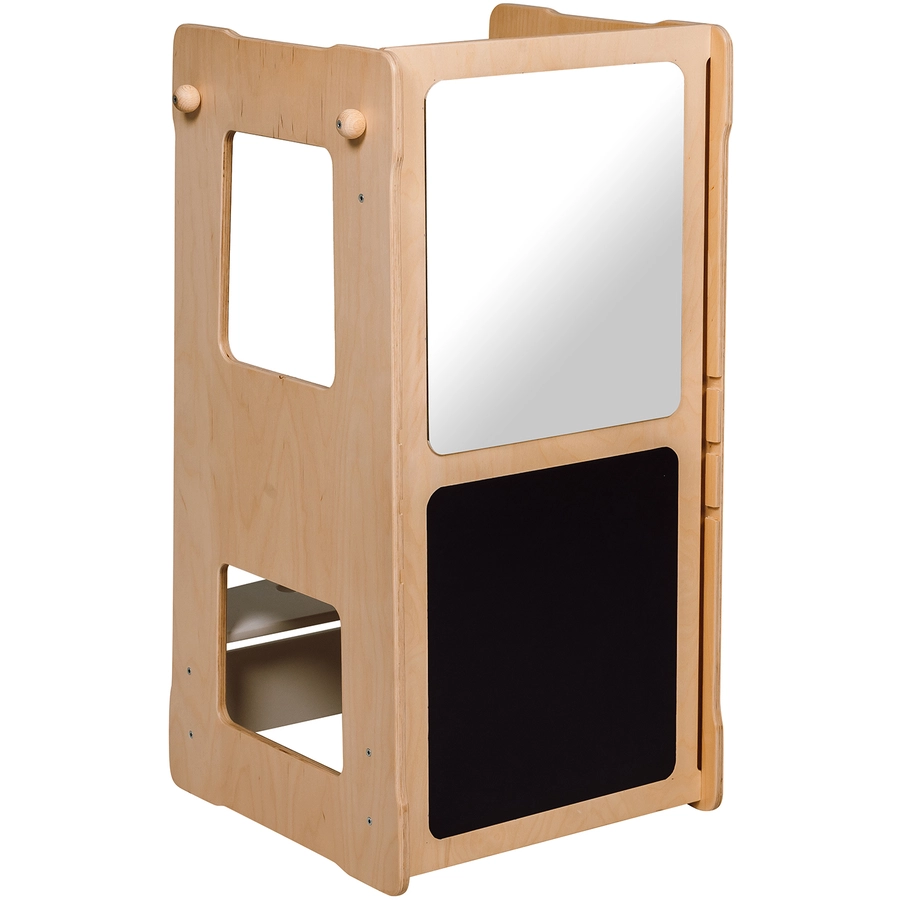 Montessori® Montessori® Lernturm XL++ Tafel-Spiegel-BrettRutsche Montessori® Kindermöbel mehrfarbig