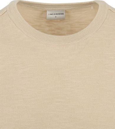 No Excess Knitted T-Shirt Ecru 24210452-122 kopen