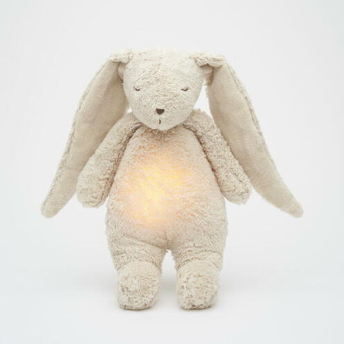 Moonie - lapin nature bio avec sons & lumières - Sable - MOONIE