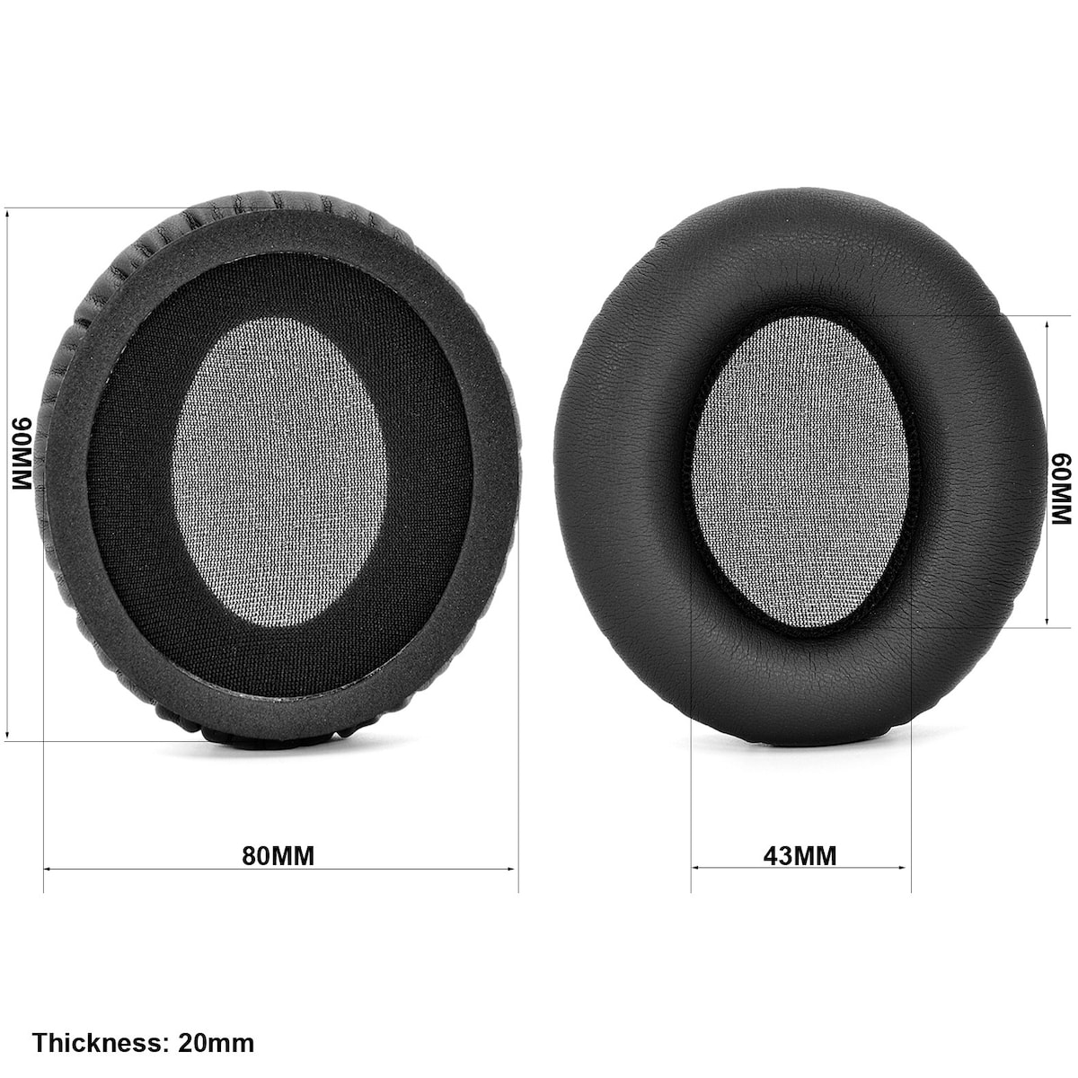 Erstatningsøreputer for KRK KNS6400 KNS8400