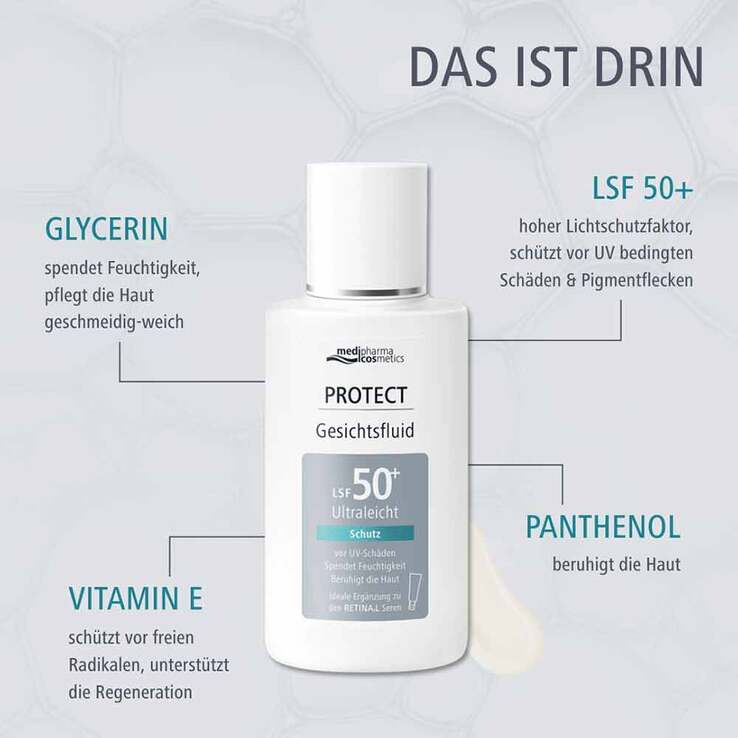 Medipharma cosmetics Protect Gesichtsfluid LSF 50 + , 50 ml