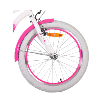 Kinderfiets Volare Lovely roze-wit 20 inch