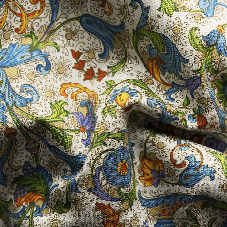 ETON Contemporary Fit Floral Signature Twill Shirt Hvid