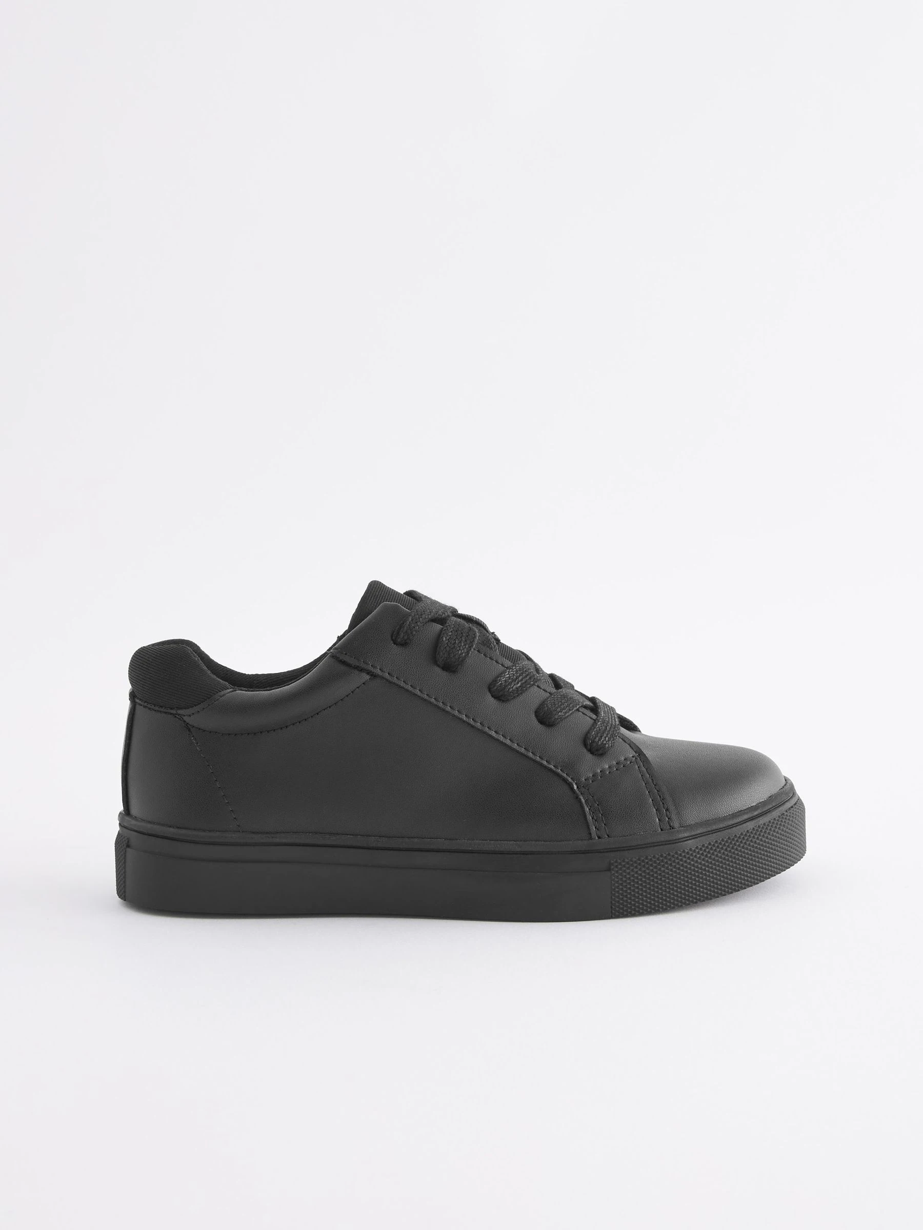 Zwart - Schoolschoenen met veters