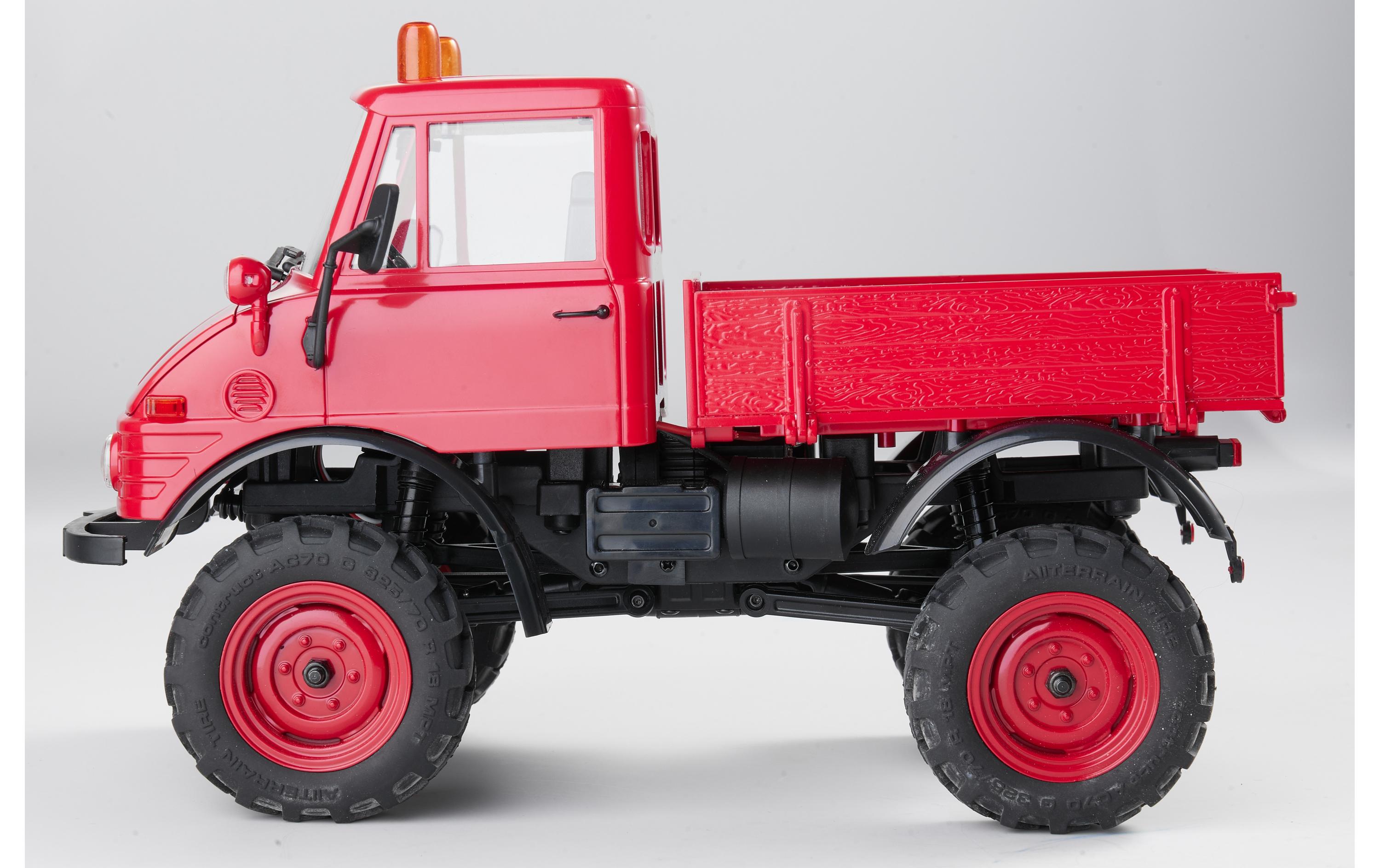 Scale Crawler FXC24 Unimog 421 Rot, RTR, 1:24<br>FCX24 Mini Rock Crawler mit detaillierter Unimog Karosserie und 2-Gang Getriebe