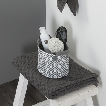 Sealskin Mandje Diamonds Grijs Rond