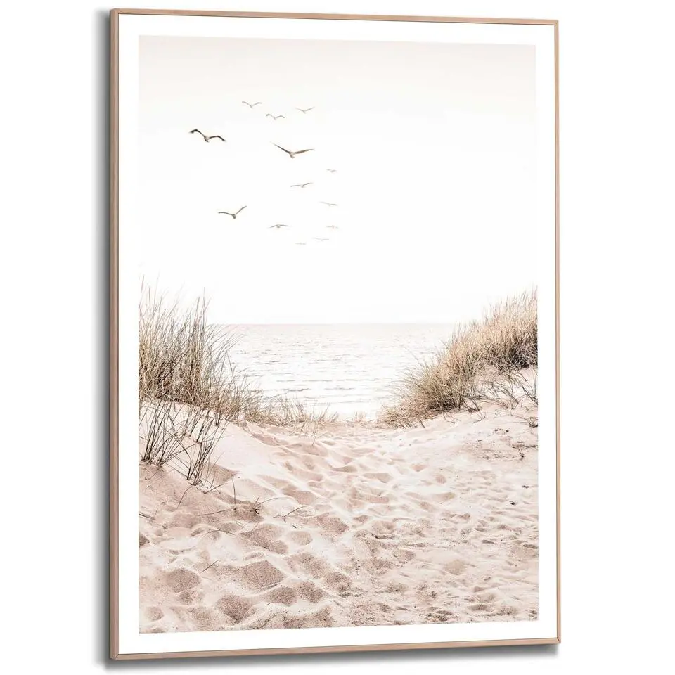 Schilderij Duinen - 70x50cm - Beige
