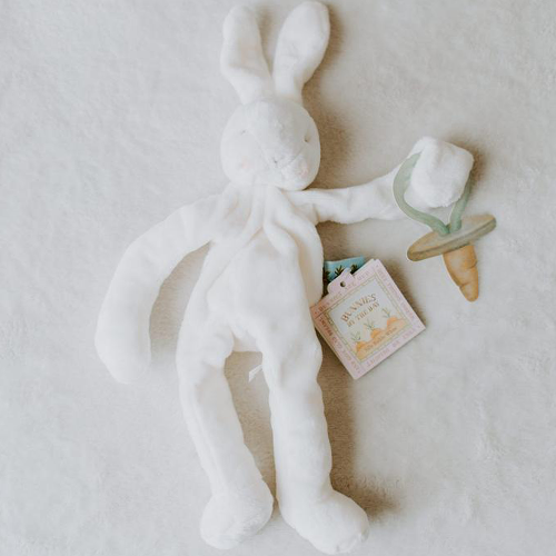 Bunnies by the bay speenknuffel konijn - wit - 33 cm
