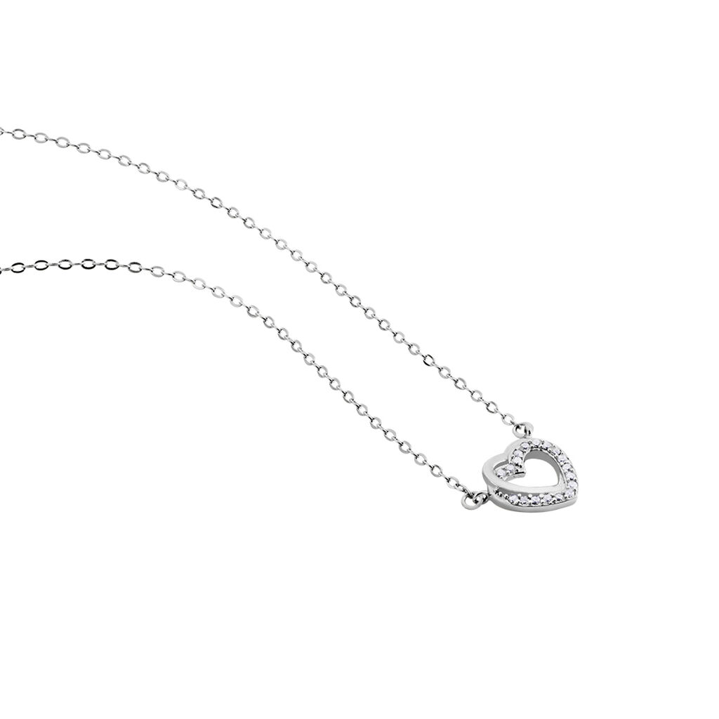 Collier Atoum Argent Oxyde De Zirconium