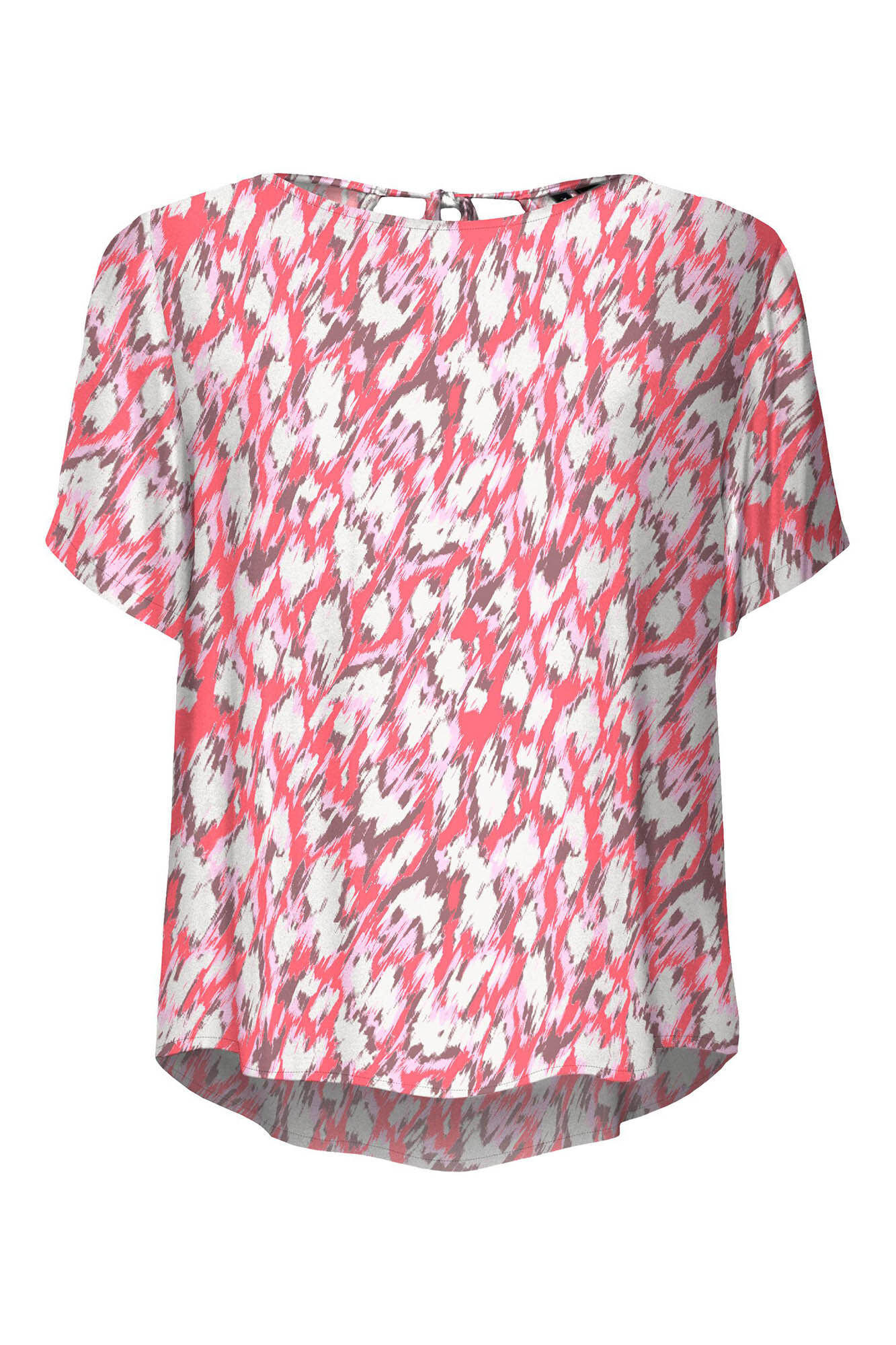 Blusa de manga curta - Vermelha