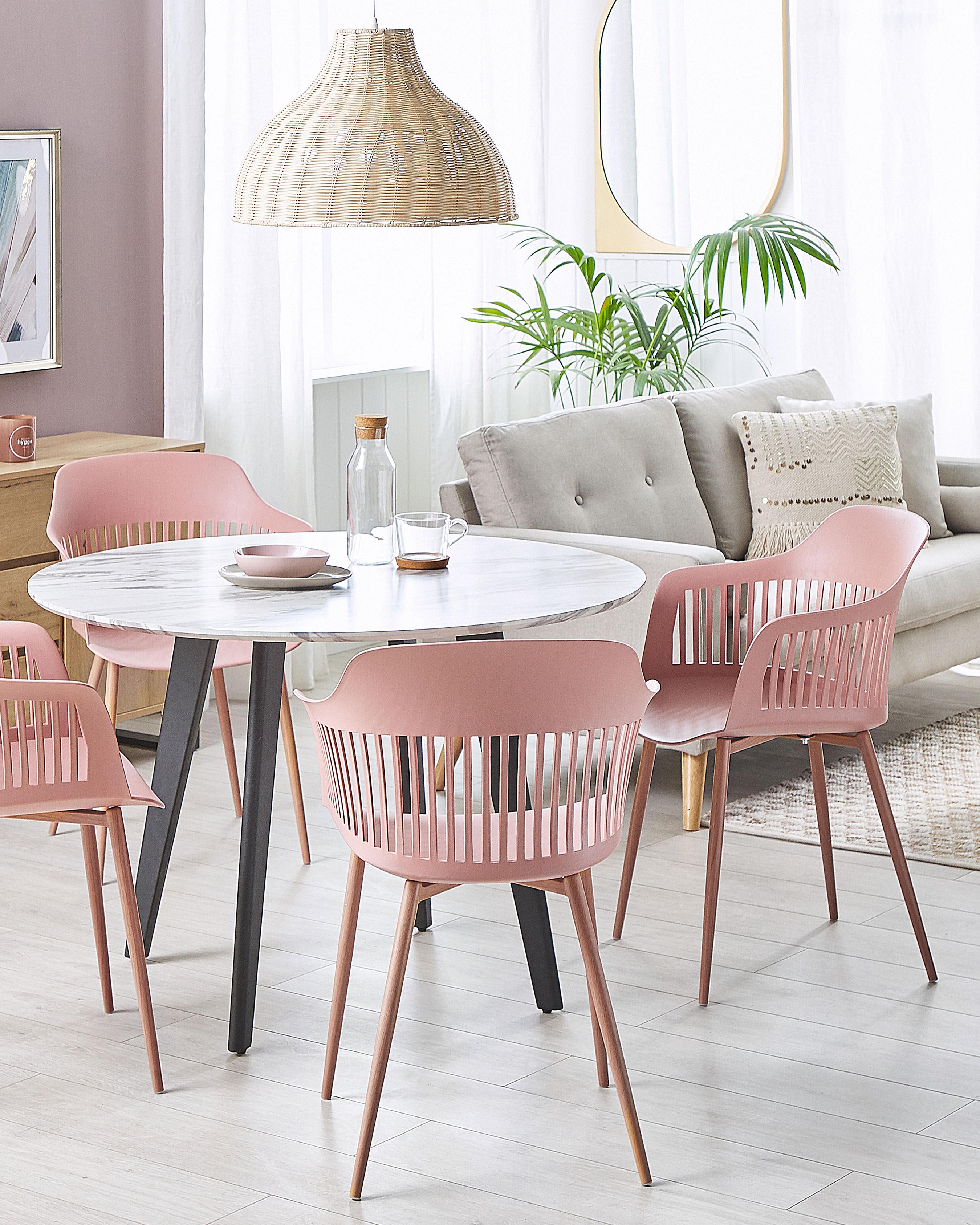 Set van 2 eetkamerstoelen BERECA Roze