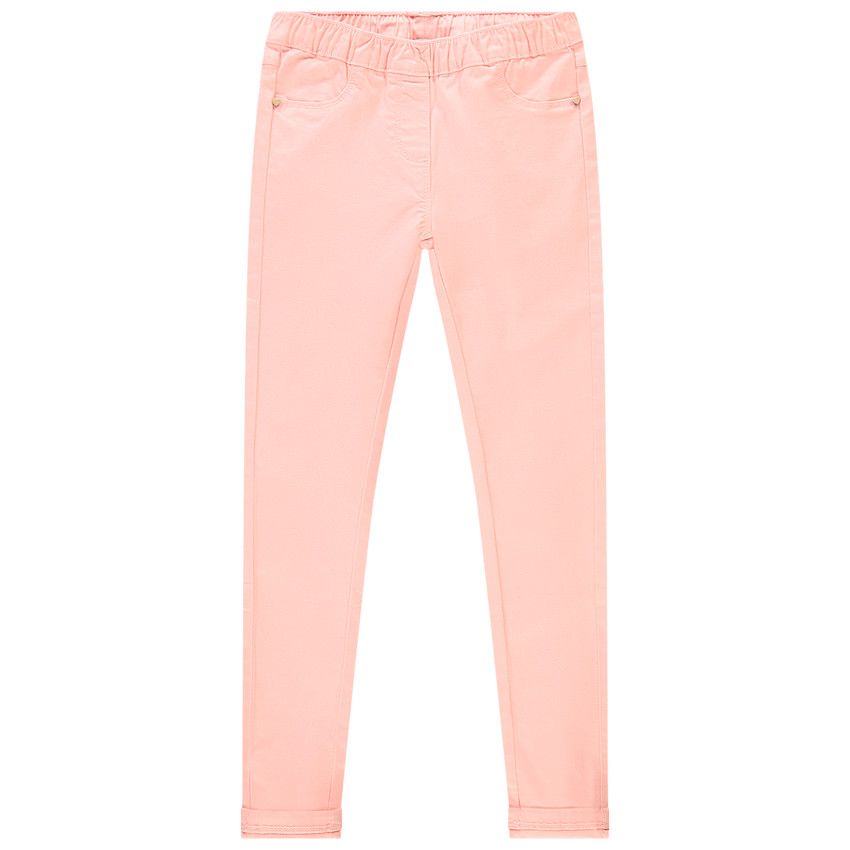 Jegging en twill stretch pour enfant fille - Rose