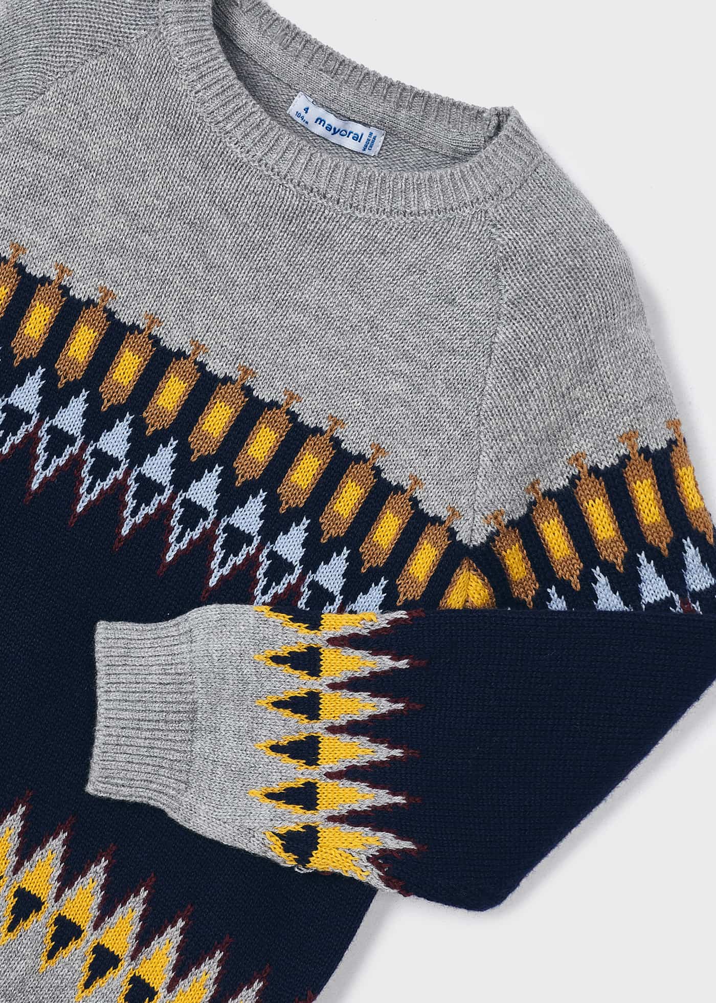 Suéter jacquard infantil