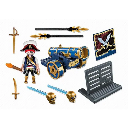 PLAYMOBIL® 6164 Pirates Blaue App-Kanone mit Piraten-Offizier