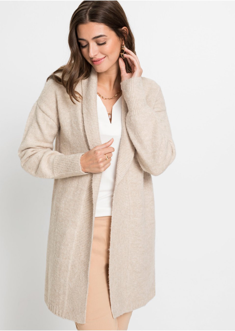 Gilet long en maille