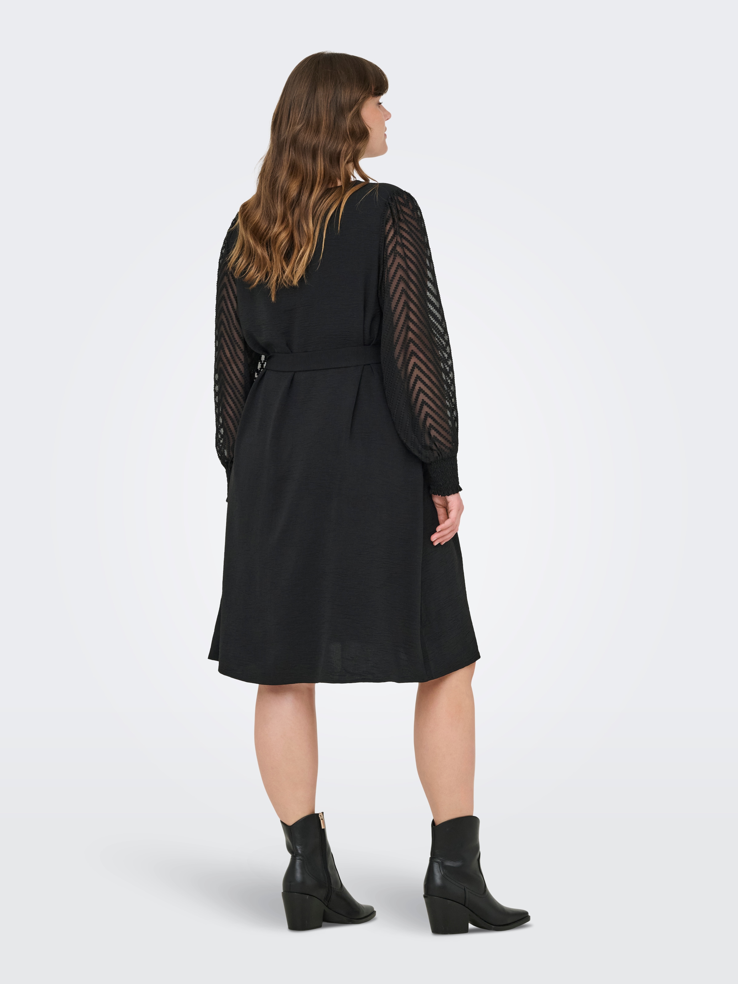 ONLY CARMAKOMA Midikleid »CARMETTA LIFE LS KNEE DRESS WVN« Sommerkleid