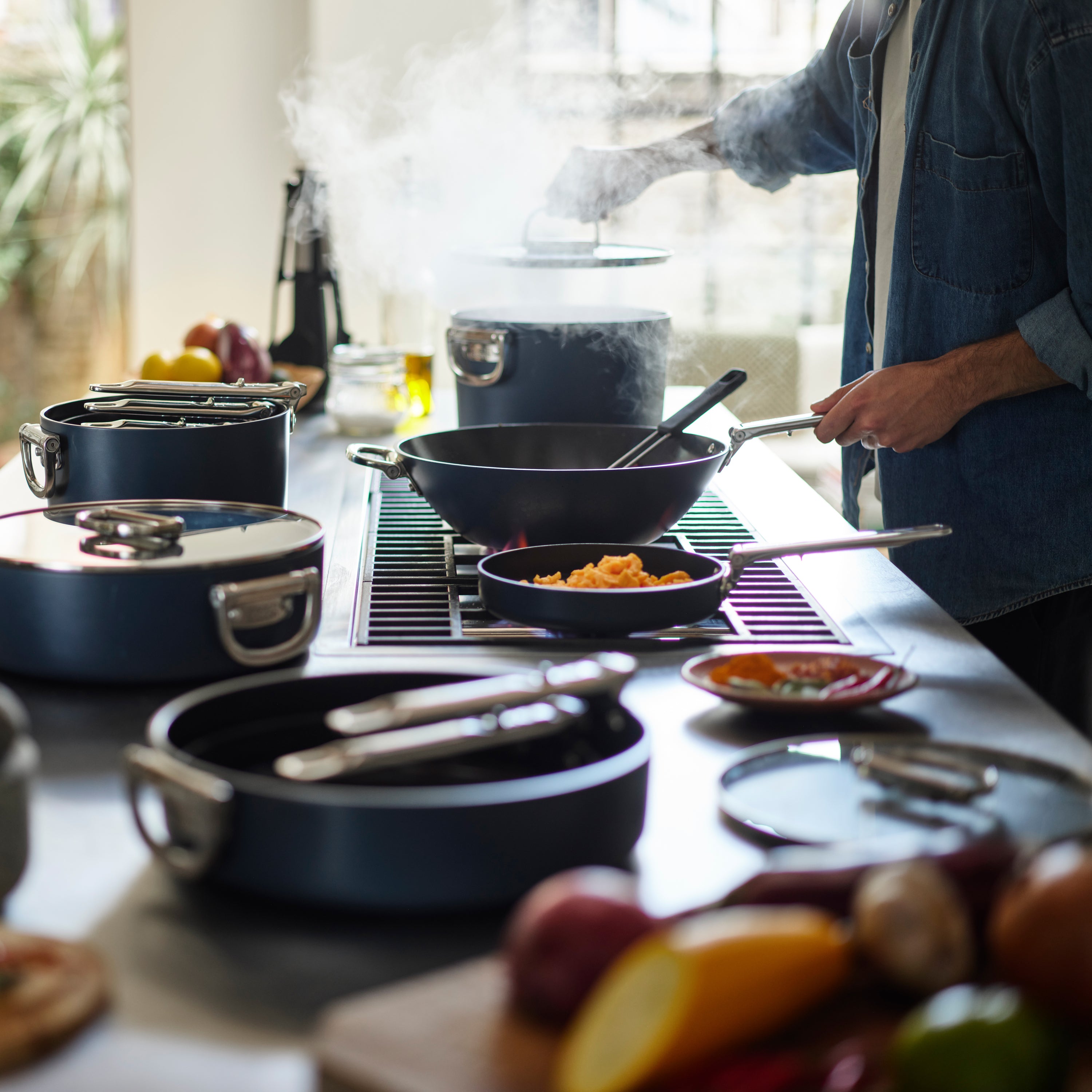 Joseph Joseph Space Sauteerpan met Deksel - Ã 28 cm