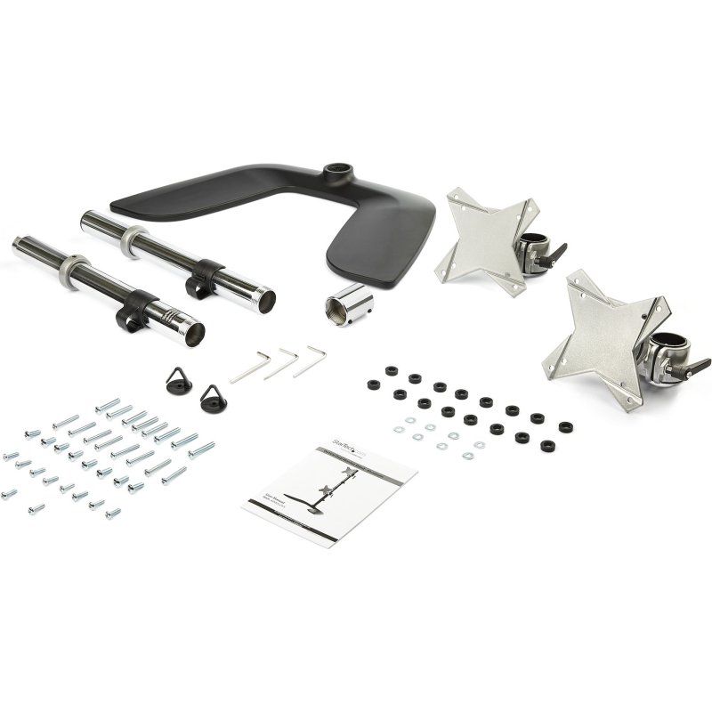 StarTech.com Bras pour écran PC double affichage à fixation verticale - Aluminium