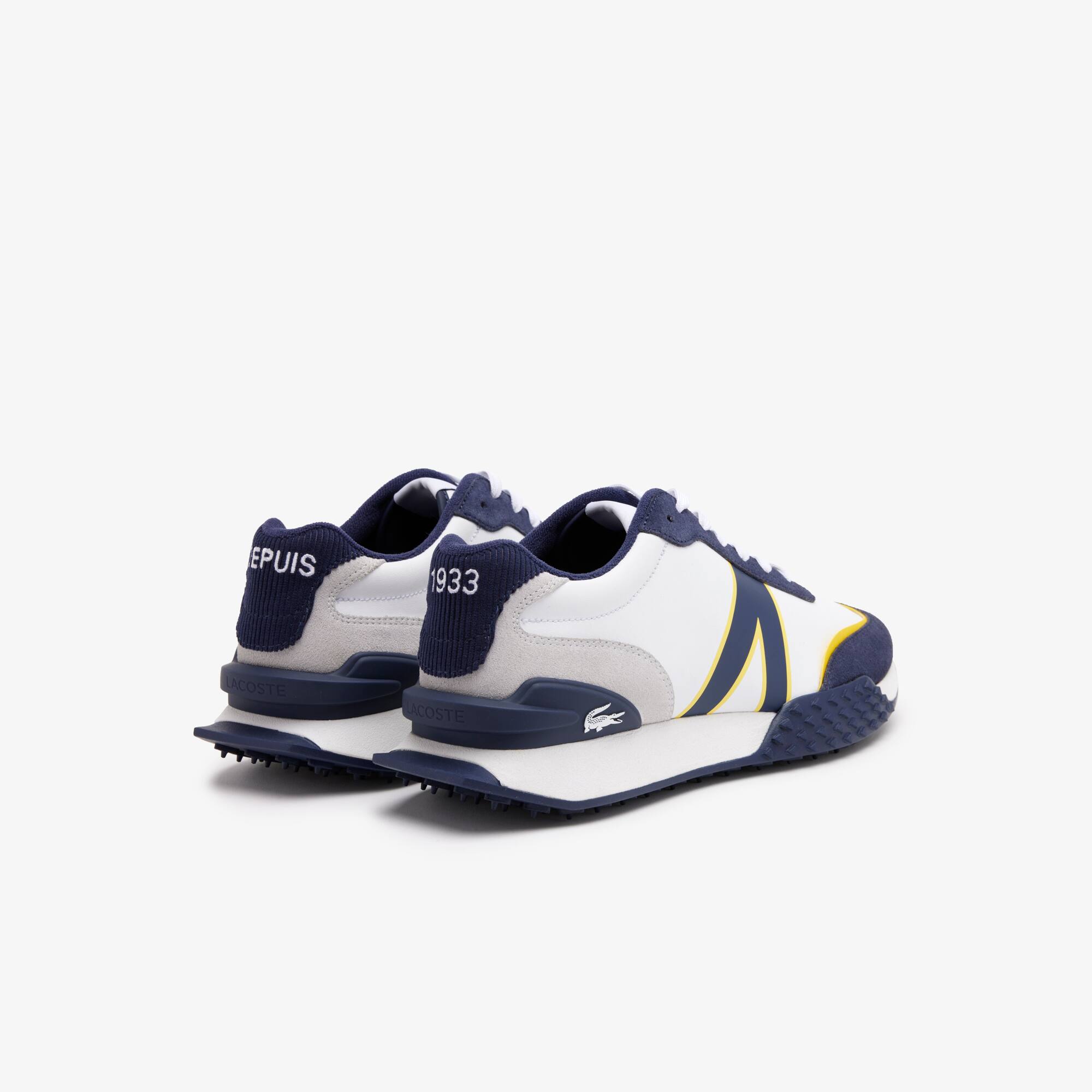Herren-Sneaker L-Spin Deluxe aus Leder und Kord Sneakers - Weiss - Lacoste - Herren