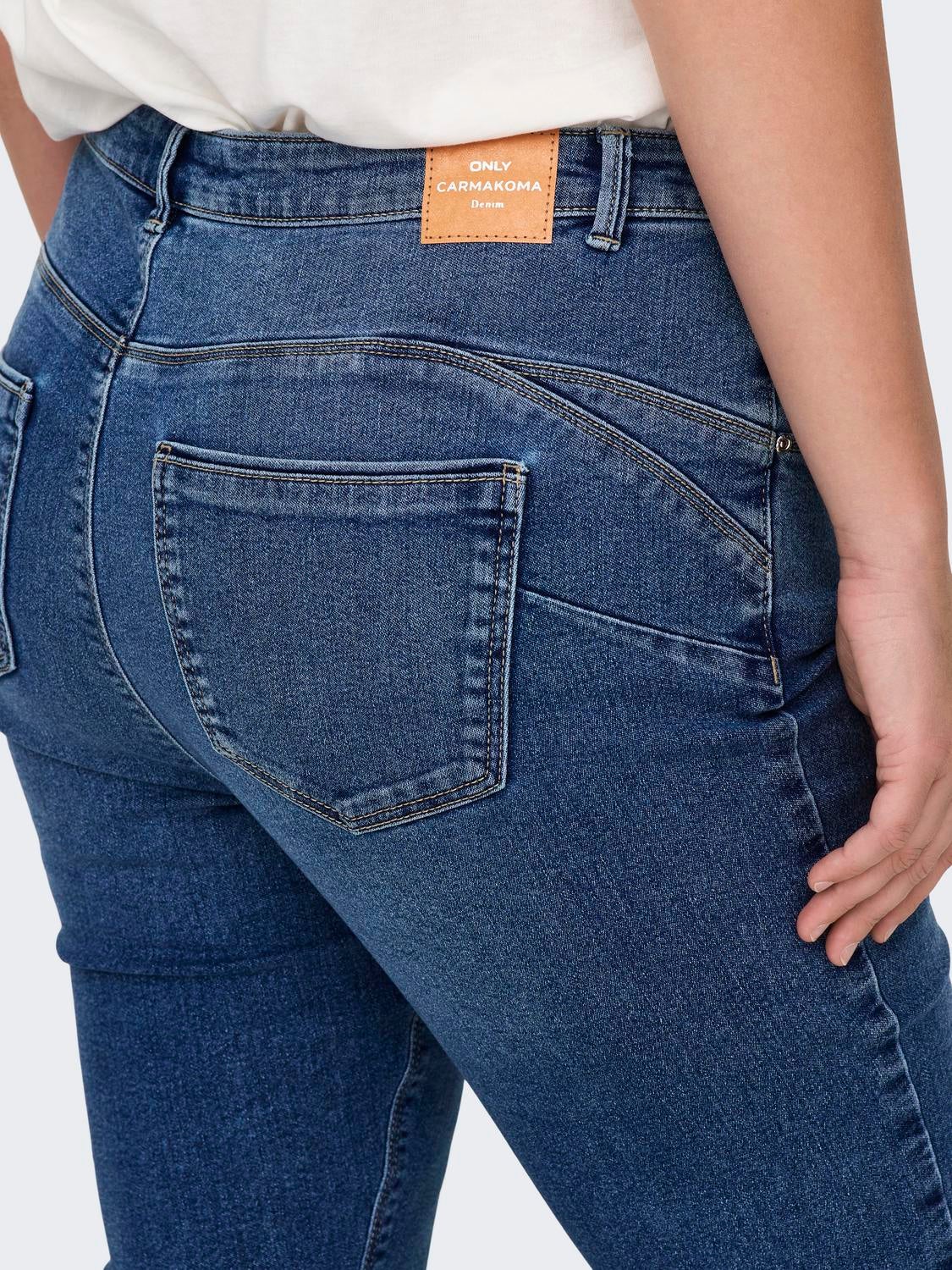 CARDAISY Mittlere Taille Skinny Fit Jeans Medium Blue Denim