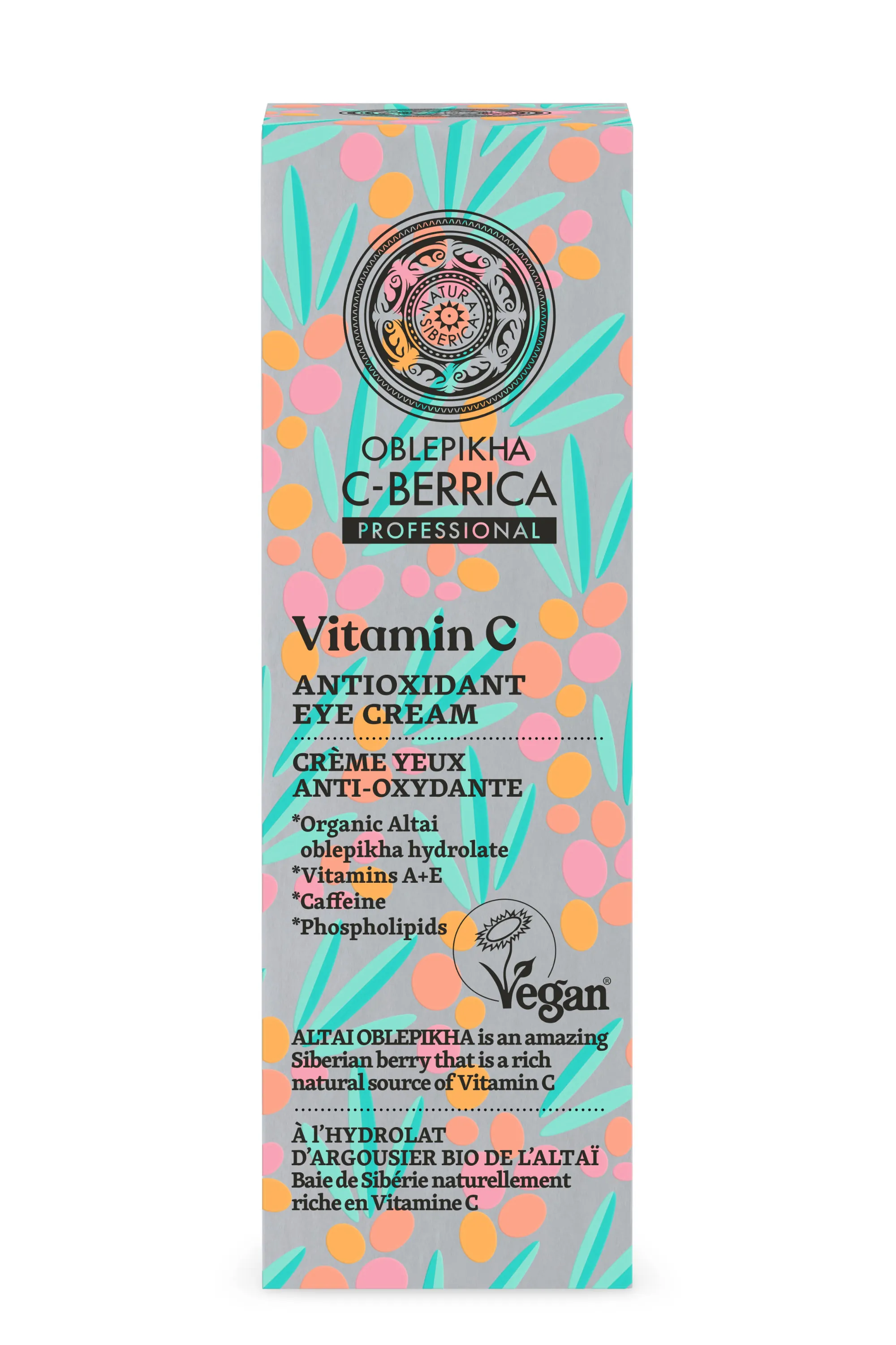 Natura Siberica Crème contour des yeux anti-oxydante à l’argousier-30 ml