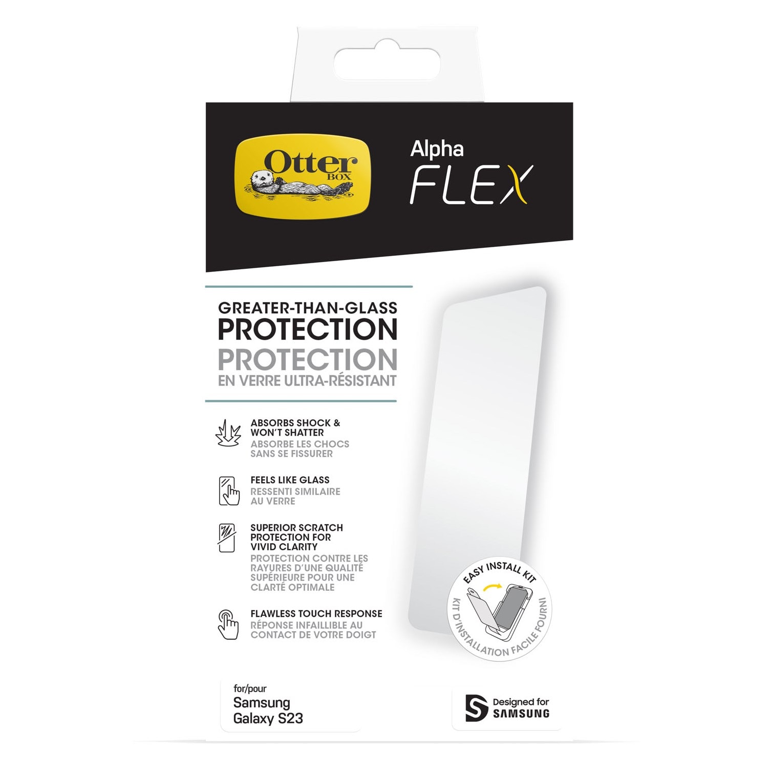 Otterbox Alpha Flex Skjermbeskytter for Samsung Galaxy S23