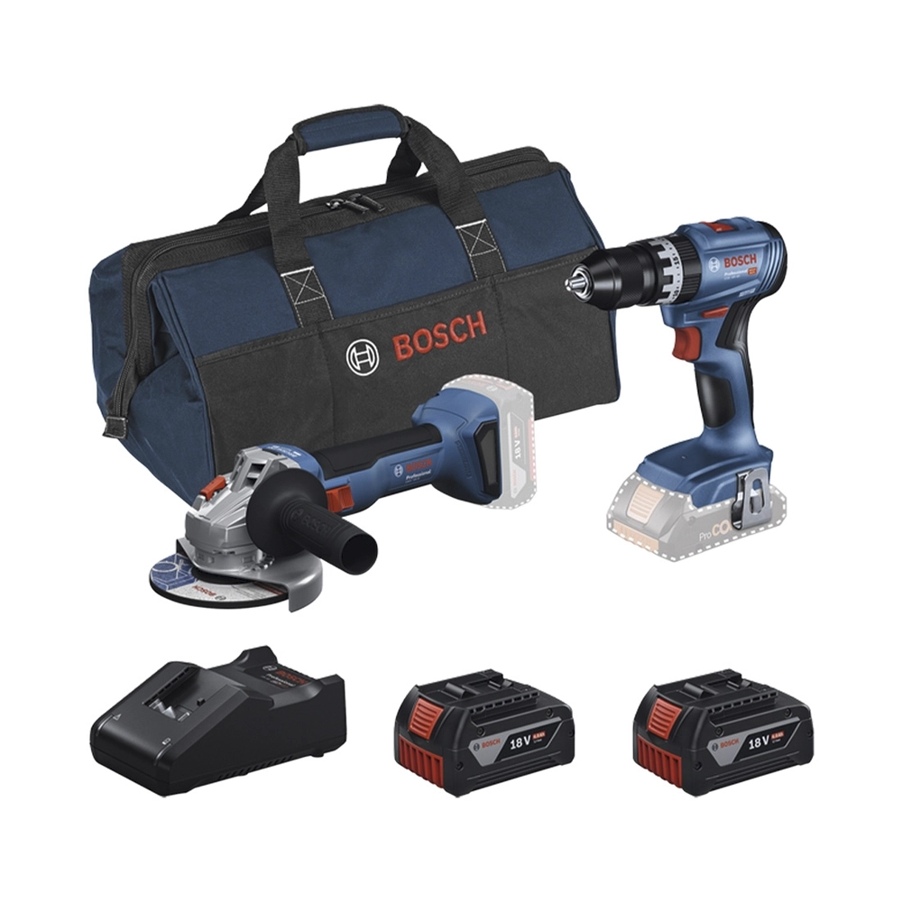 Bosch 3 Tool Kit GBH+GSB+GWS, 2x Akku inkl. Tasche