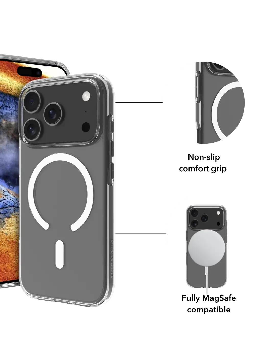 iPhone 17 Pro MagSafe Hardcase Hülle Greenland Pro Recycled (GP63CL006747) - Transparent