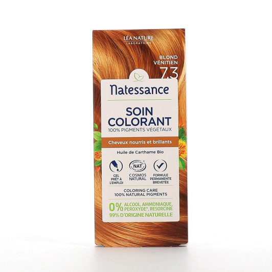 Soin colorant 100% pigments végétaux Natessance