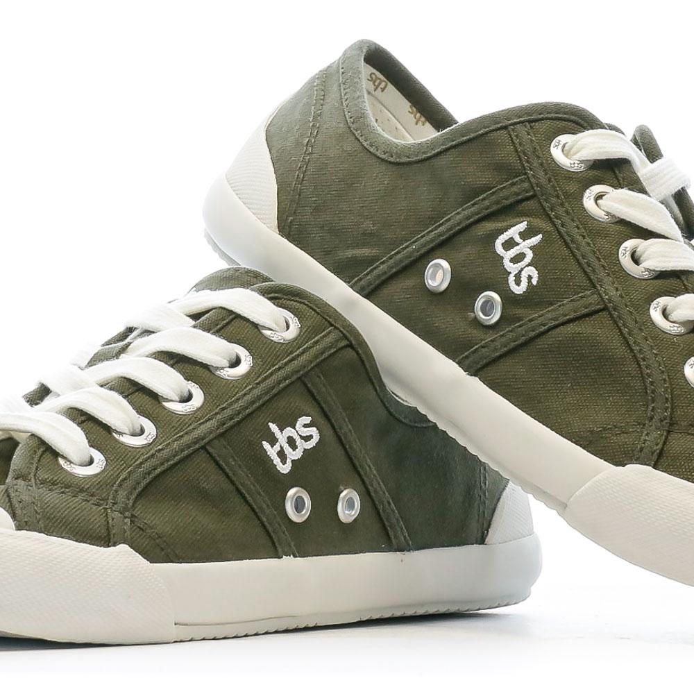 TBS Baskets en toile Kaki Femme TBS Opiace