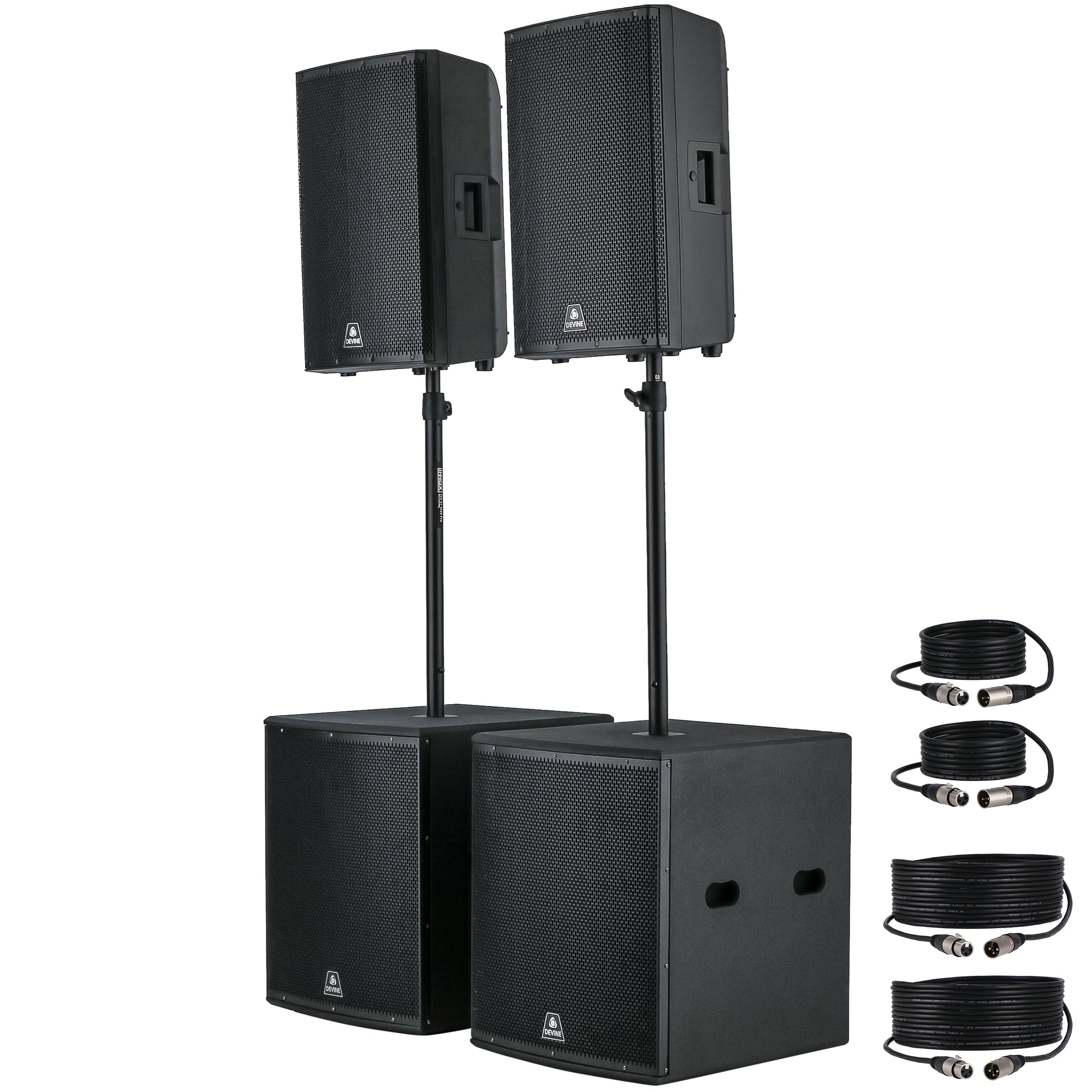 Devine Onyx 15A (2x) + 18SA (2x) set