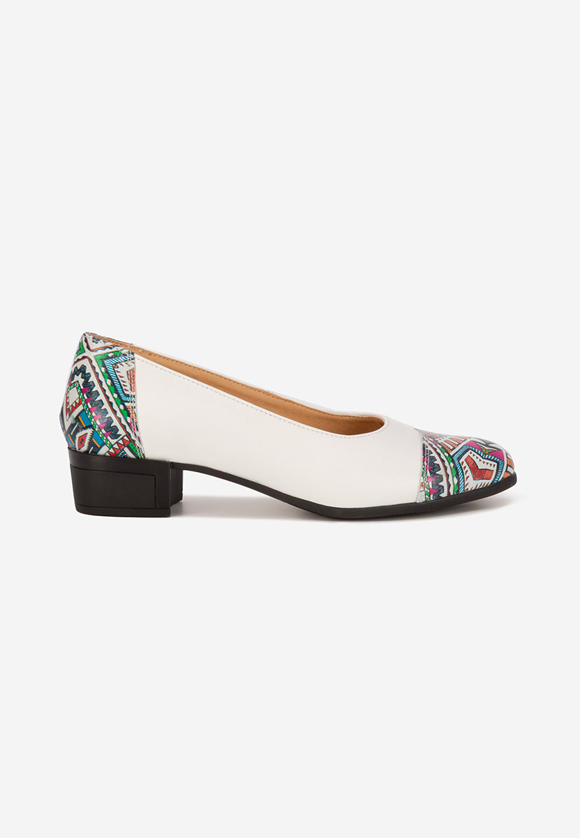 Chaussures femme en cuir blancs Selinna