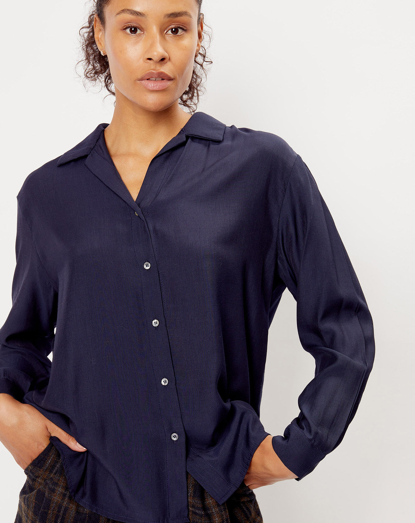See u Soon Chemise Charlotte bleu marine