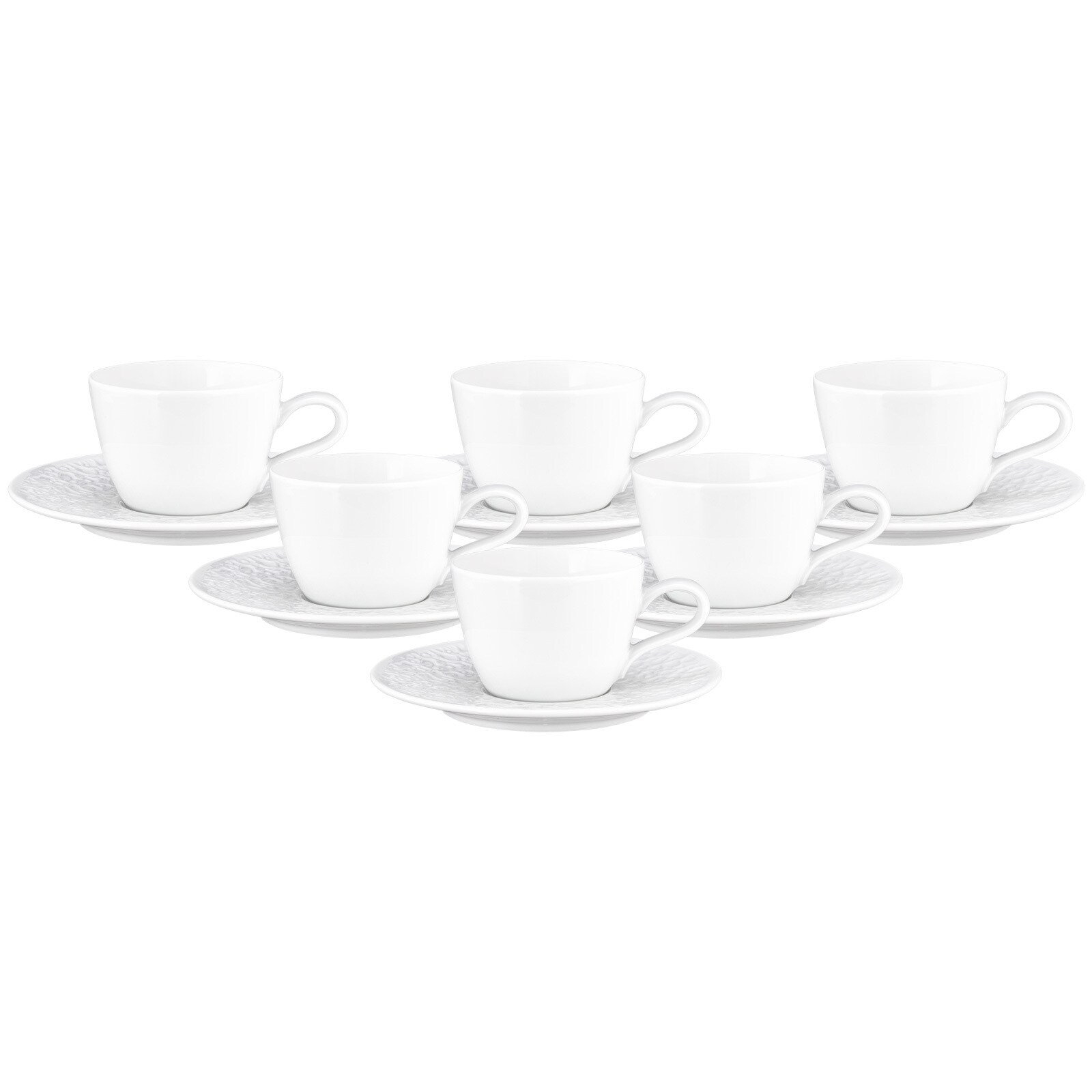 Seltmann Weiden Kaffeetassen mit Untertassen Nori Home 240 ml 6er Set