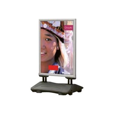 Promocome - Stop-trottoir (Chevalet de sol) A0 - base lestée - double face
