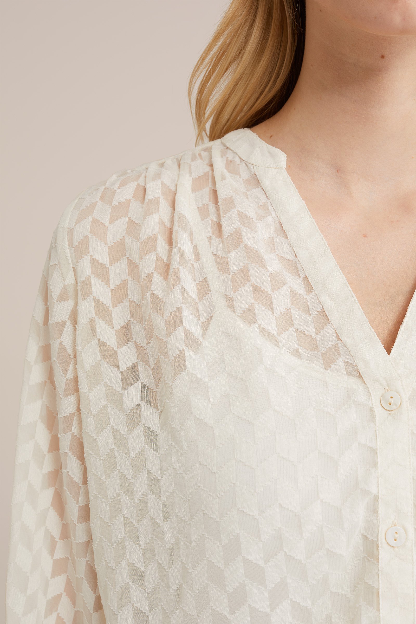 blouse met dessin WE Fashion Wit