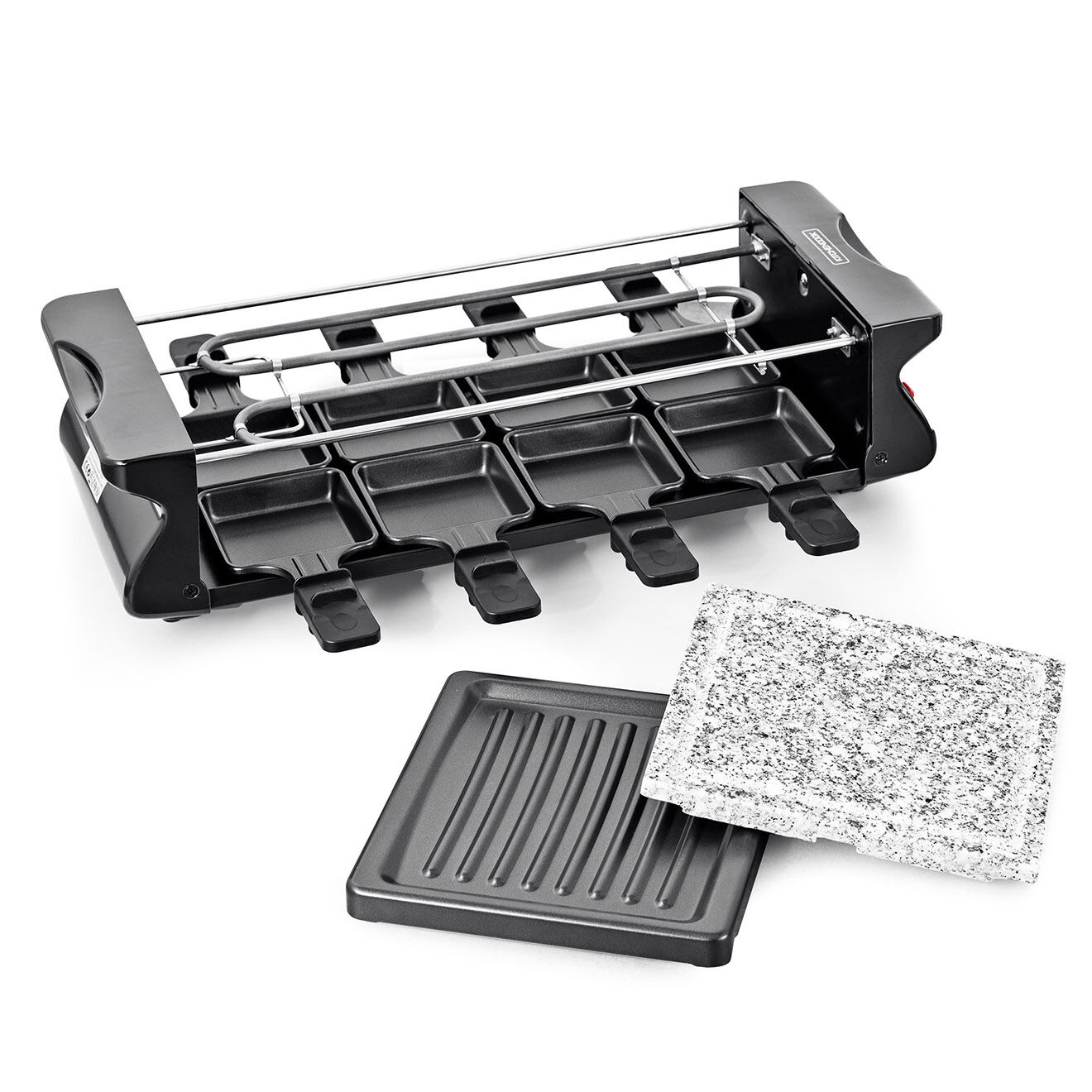 Kitchencook Raclette Grill & Pierre multicolore - 8 personnes