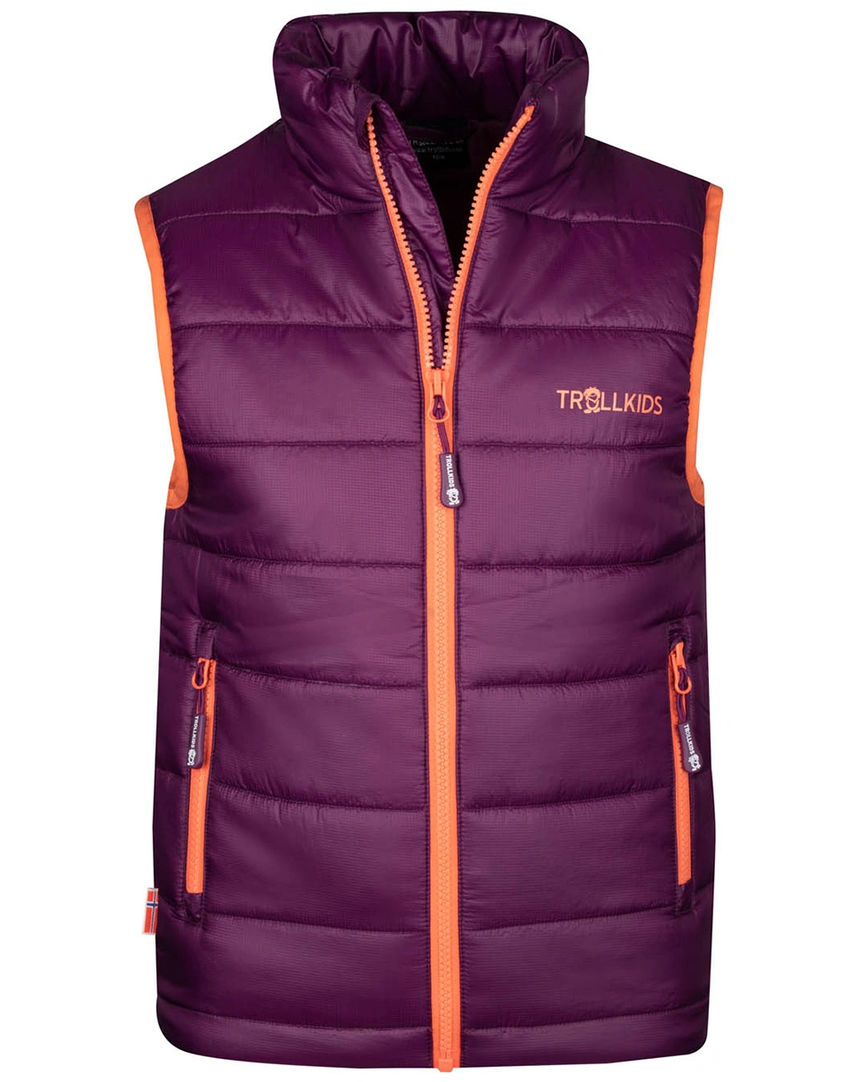 Stepp-Weste TRONDHEIM in mulberry/peach