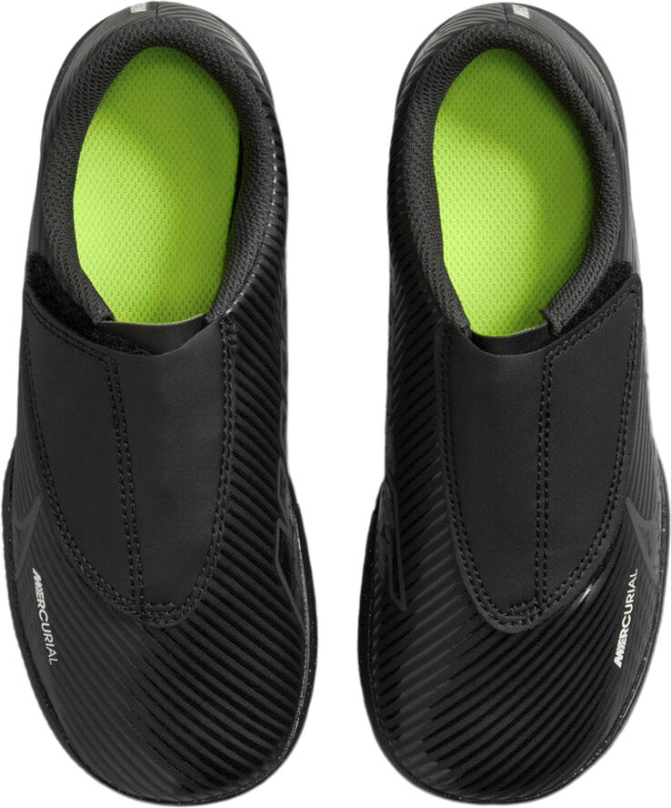 Nike Mercurial Vapor 15 Club IC PS Velcro indendørssko Sort
