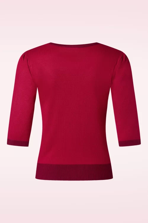 Vixen V Pattern trui in rood