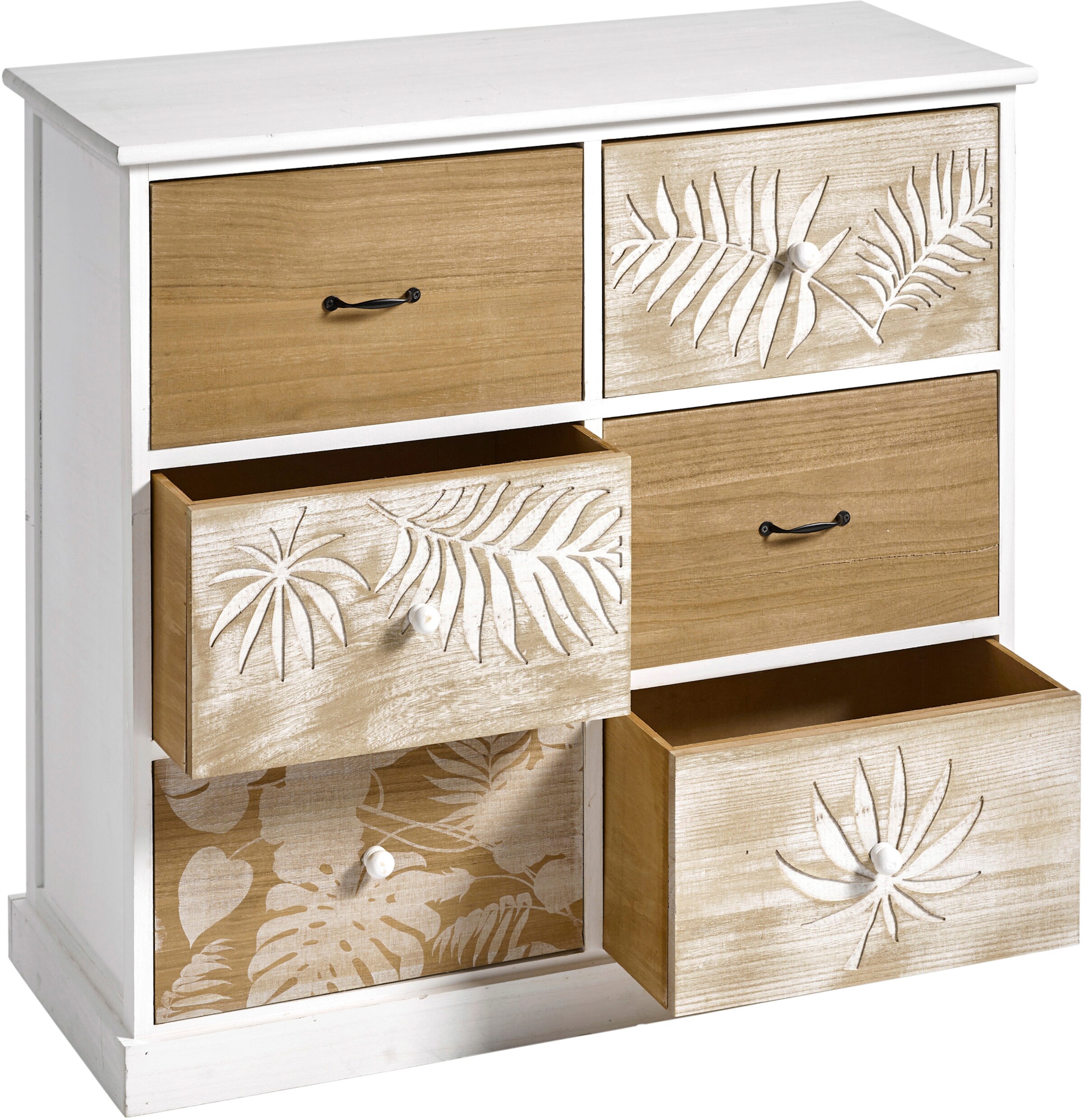heine home Kommode in weiß-natur