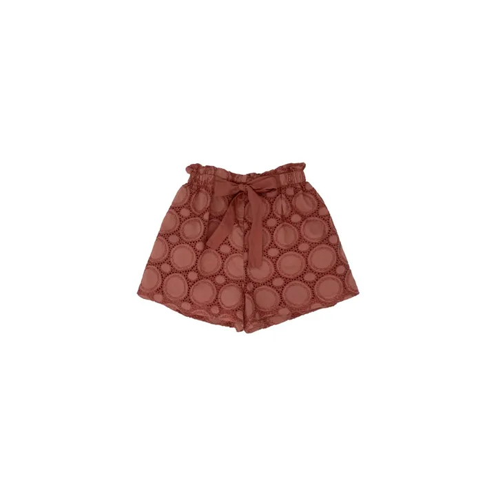 Zhoe & Tobiah Short Ajouré | Bois de rose