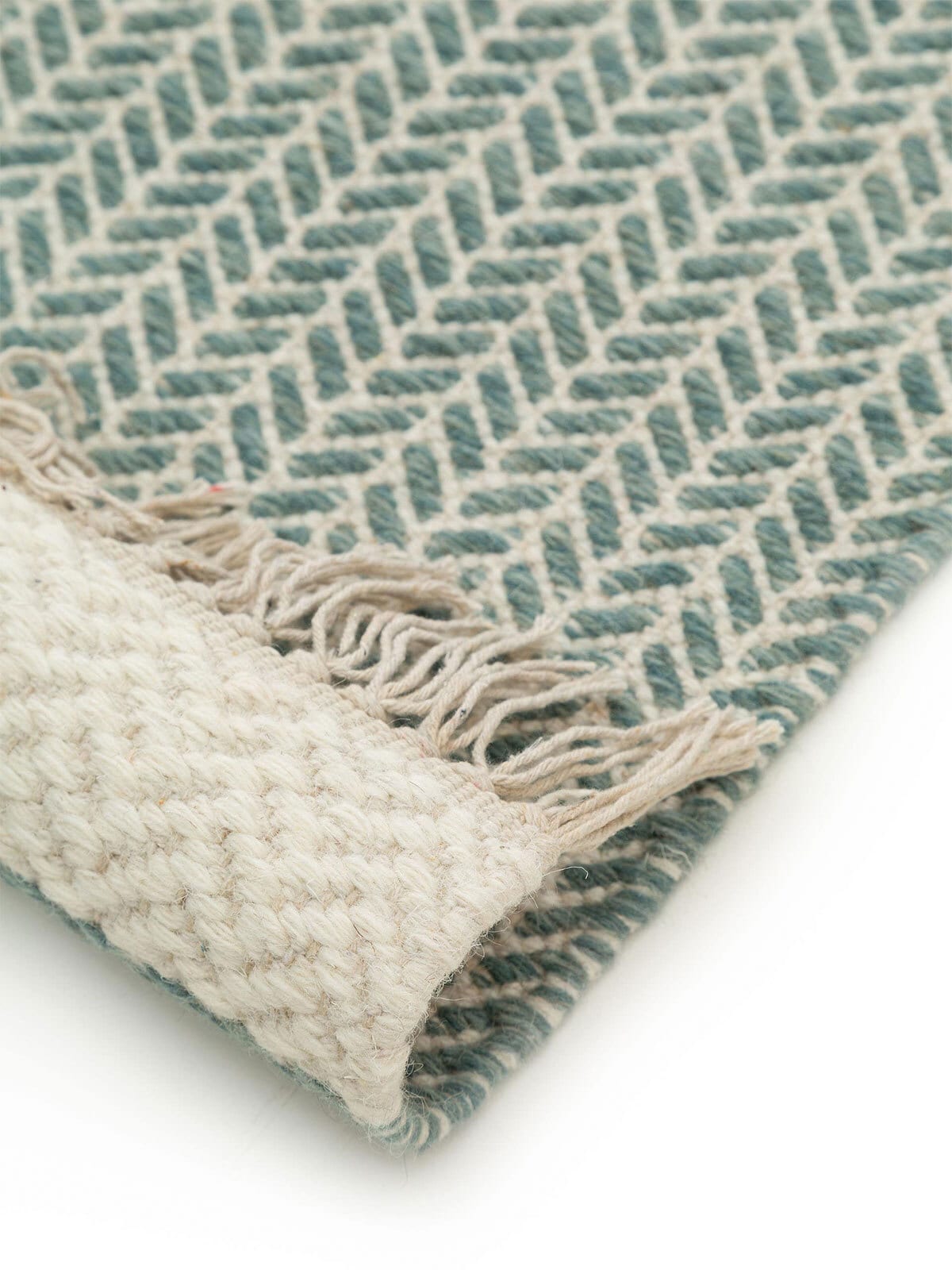benuta pure Wollteppich KIM 80 x 120 cm mint