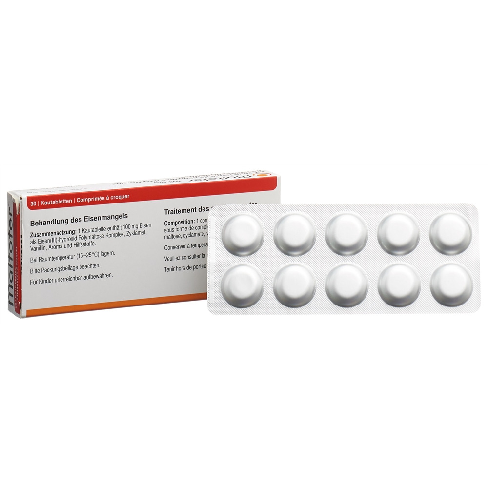 MALTOFER Kautabl 100 mg Blist 30 Stk