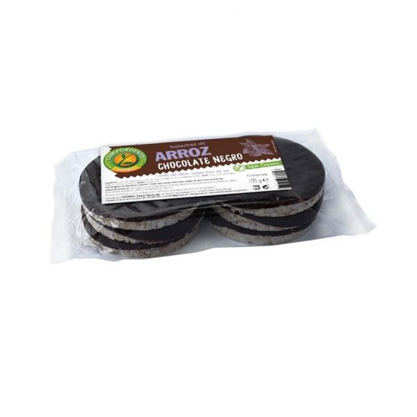 Cem Porcento Bolacha de Arroz com Chocolate de Negro 100g