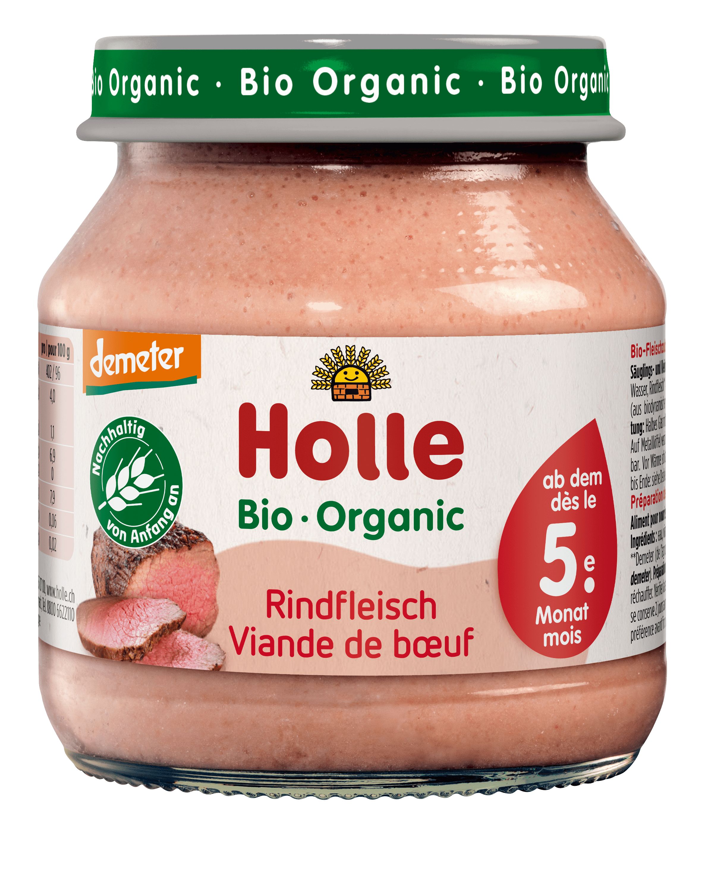 HOLLE Rindfleisch demeter Bio 125 g