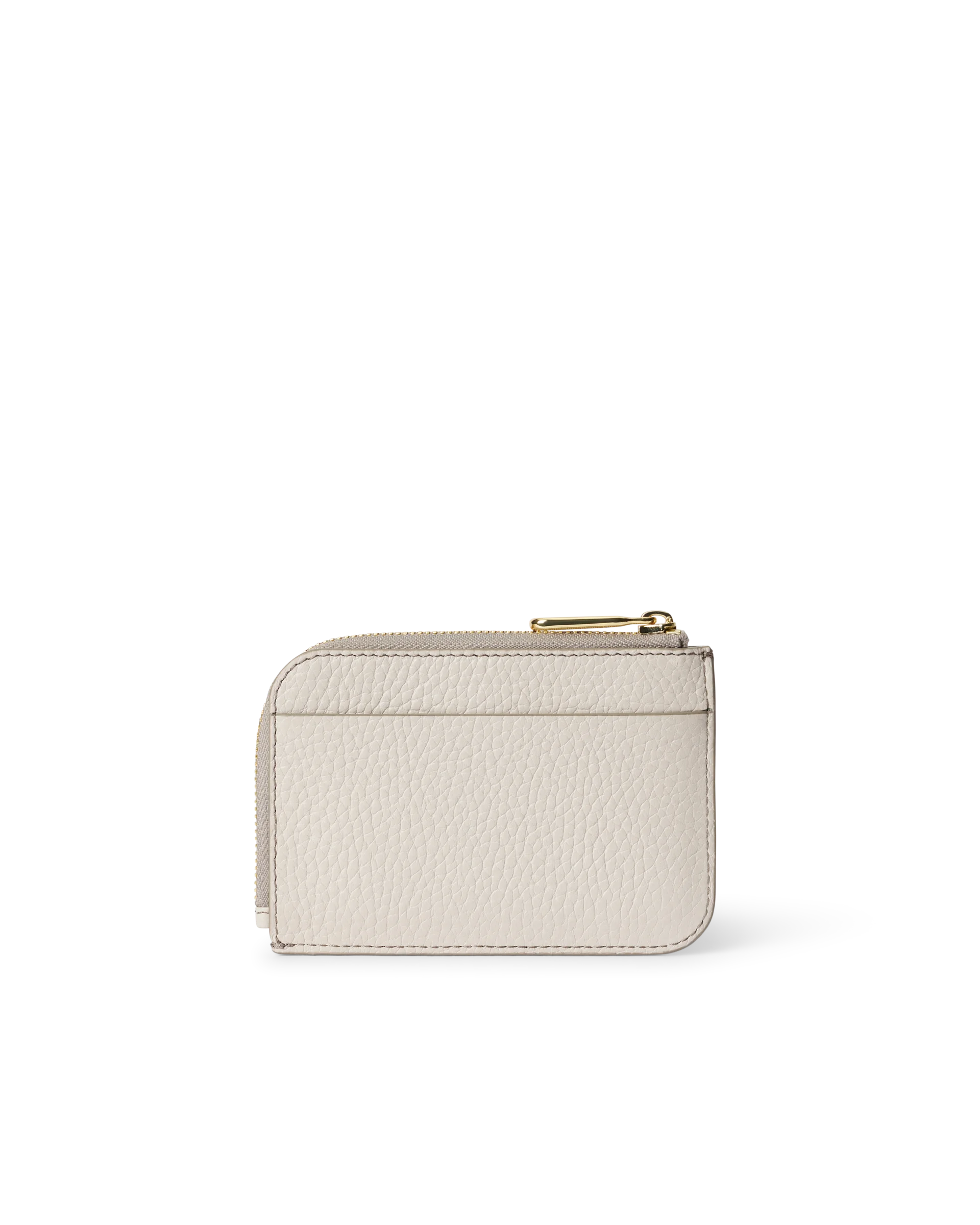 ECCO Card Case Kartenetui aus Leder Beige 8X12X1,5 cm