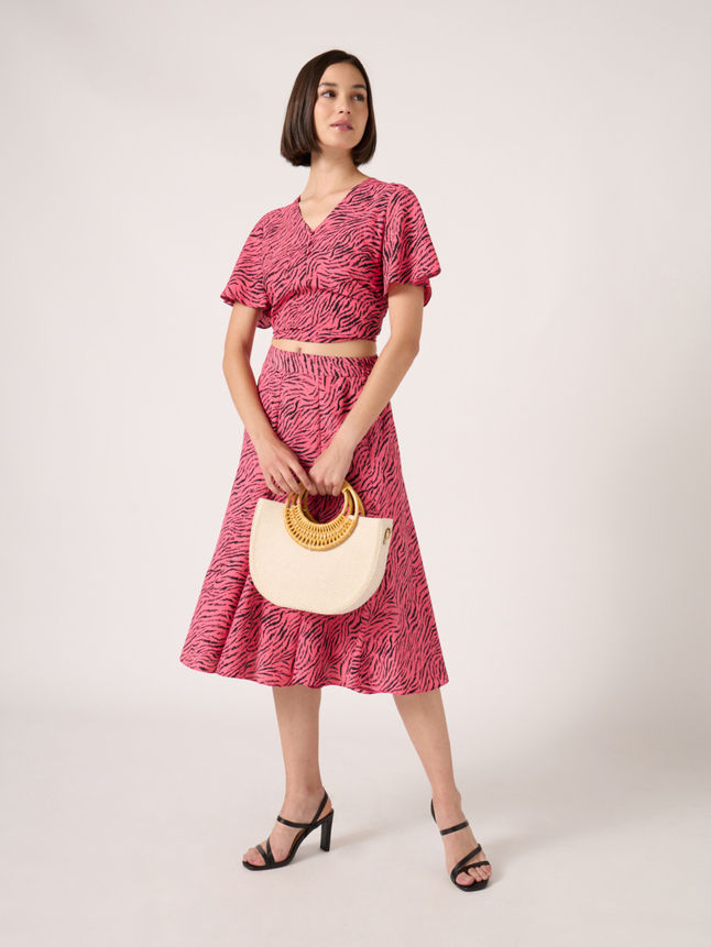 Blouse imprimé tigré