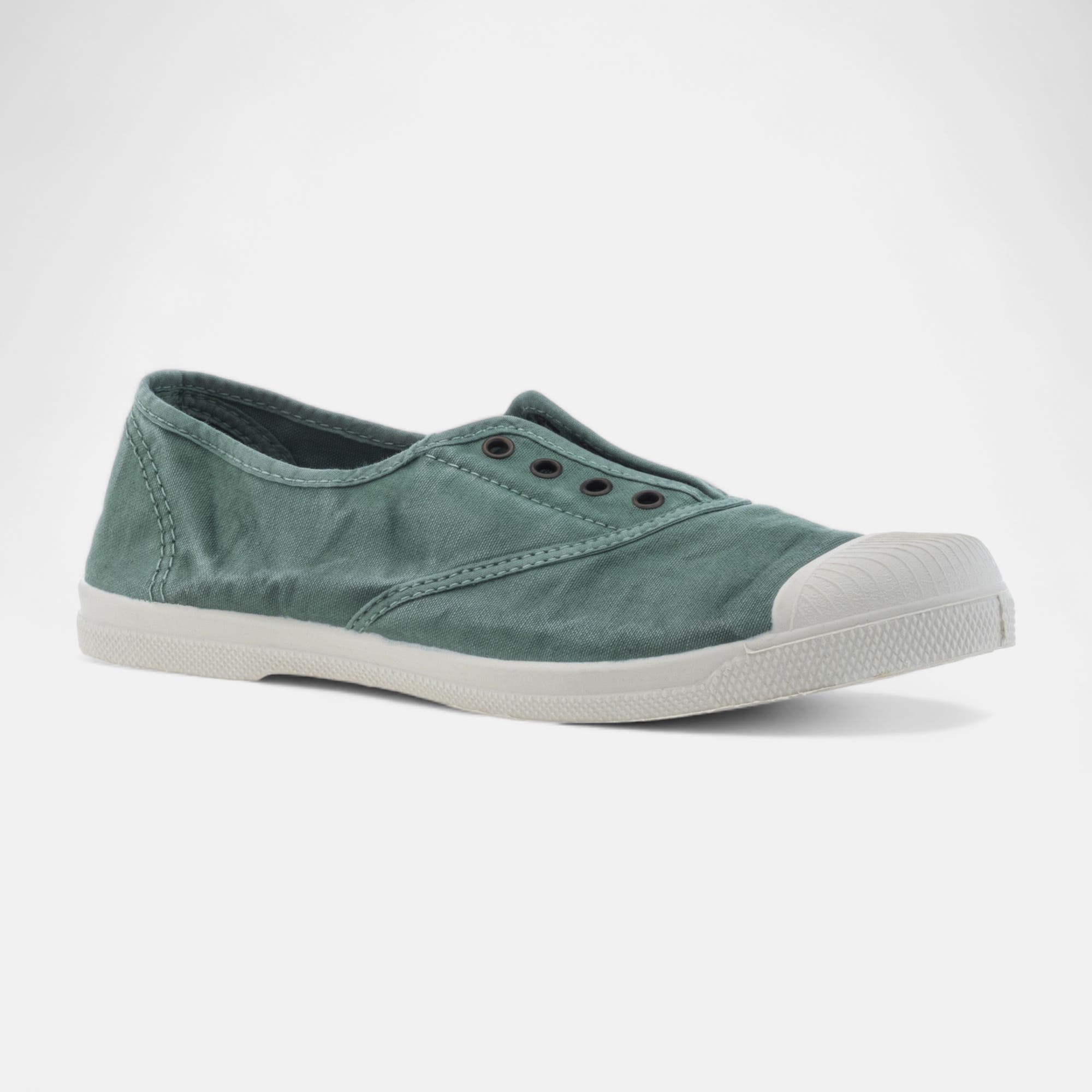 Baskets en toile Femme vert