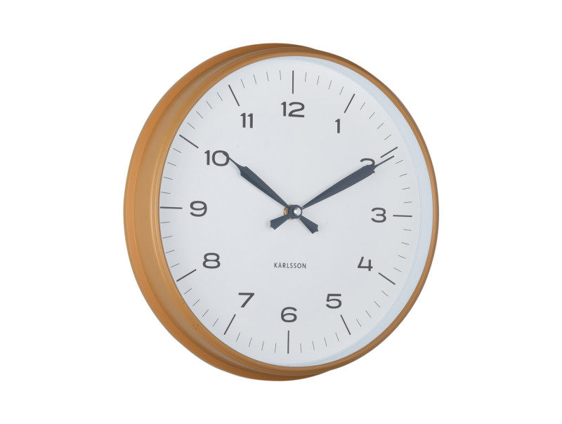 Wall Clock Modern Factory KA6056BK Black & bright red